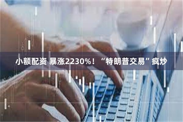 小额配资 暴涨2230%！“特朗普交易”疯炒