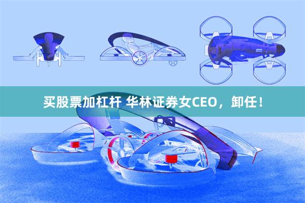 买股票加杠杆 华林证券女CEO，卸任！