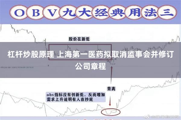 杠杆炒股原理 上海第一医药拟取消监事会并修订公司章程