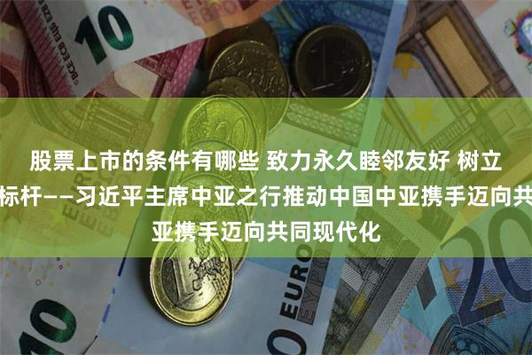股票上市的条件有哪些 致力永久睦邻友好 树立区域合作标杆——习近平主席中亚之行推动中国中亚携手迈向共同现代化