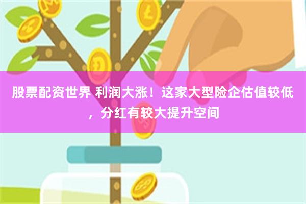 股票配资世界 利润大涨！这家大型险企估值较低，分红有较大提升空间