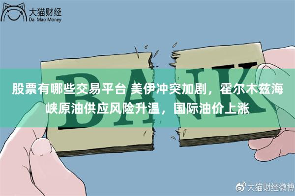 股票有哪些交易平台 美伊冲突加剧,霍尔木兹海峡原油供应风险升温,国际油价上涨