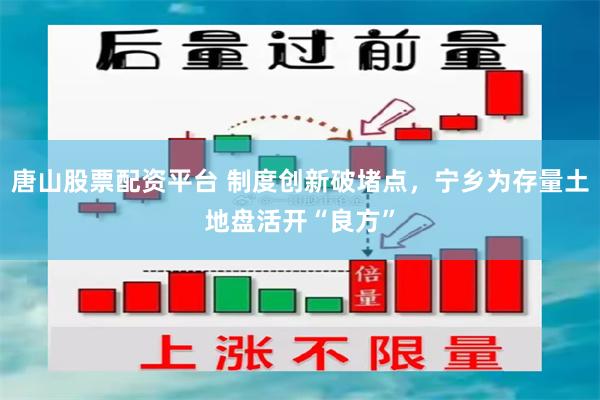 唐山股票配资平台 制度创新破堵点，宁乡为存量土地盘活开“良方”