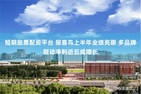 短期股票配资平台 报喜鸟上半年业绩亮眼 多品牌驱动净利近五成增长