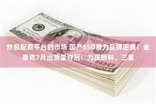 炒股配资平台的市场 国产SSD潜力品牌逆袭！金泰克7月出货量夺冠：力压朗科、三星
