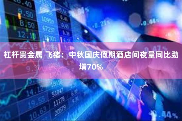 杠杆贵金属 飞猪：中秋国庆假期酒店间夜量同比劲增70%